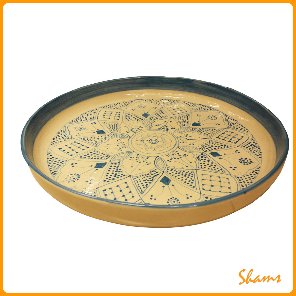 Tableware Turquoise Marrakech 16" 00007
