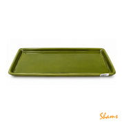 Tableware Rectangular Green Plater 15*7 EW00310