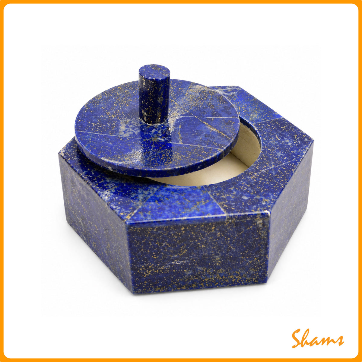 Laluna Lapis Lazuli Hexagon Box