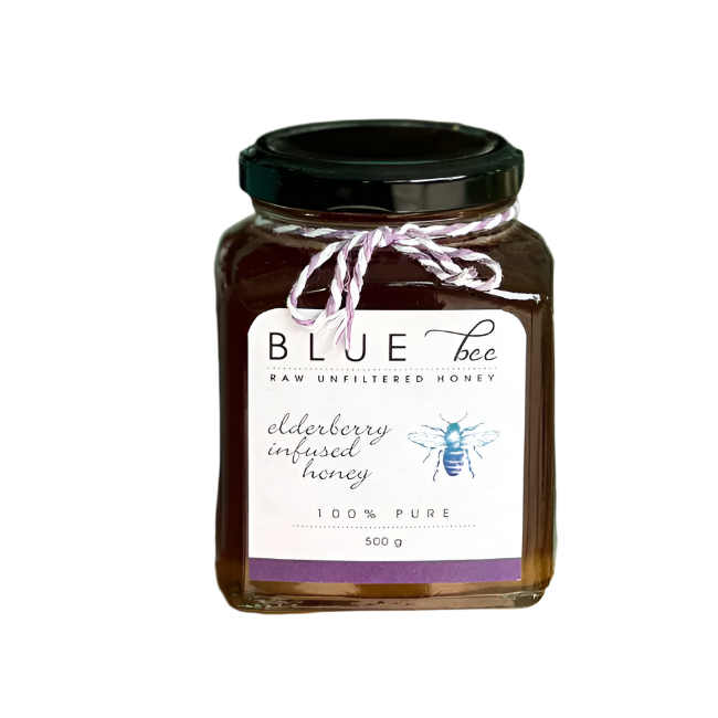 Blue Bee Elderberry Infused Honey 500g