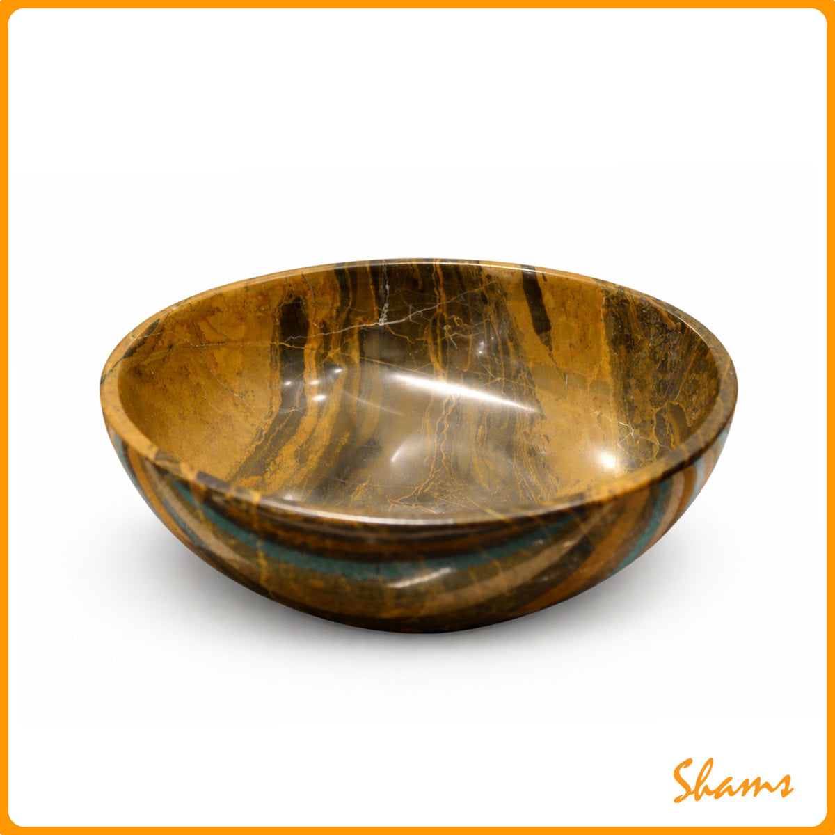 Laluna Tiger Eye Bowl 6"