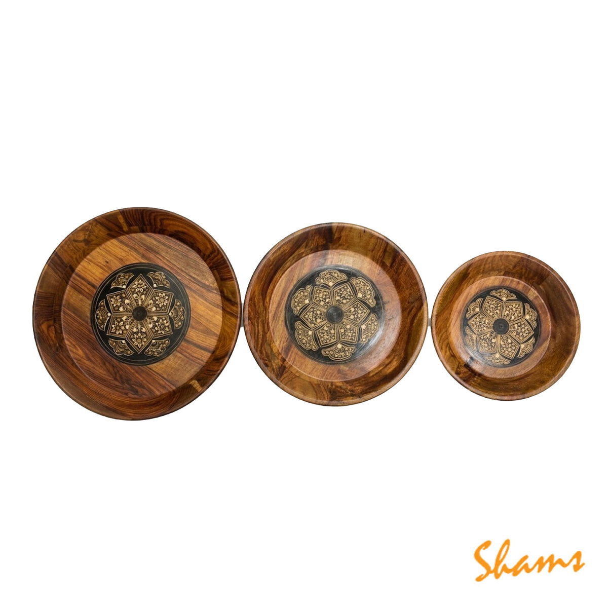 Udaari Woodie Plate Set Sheesham Wood