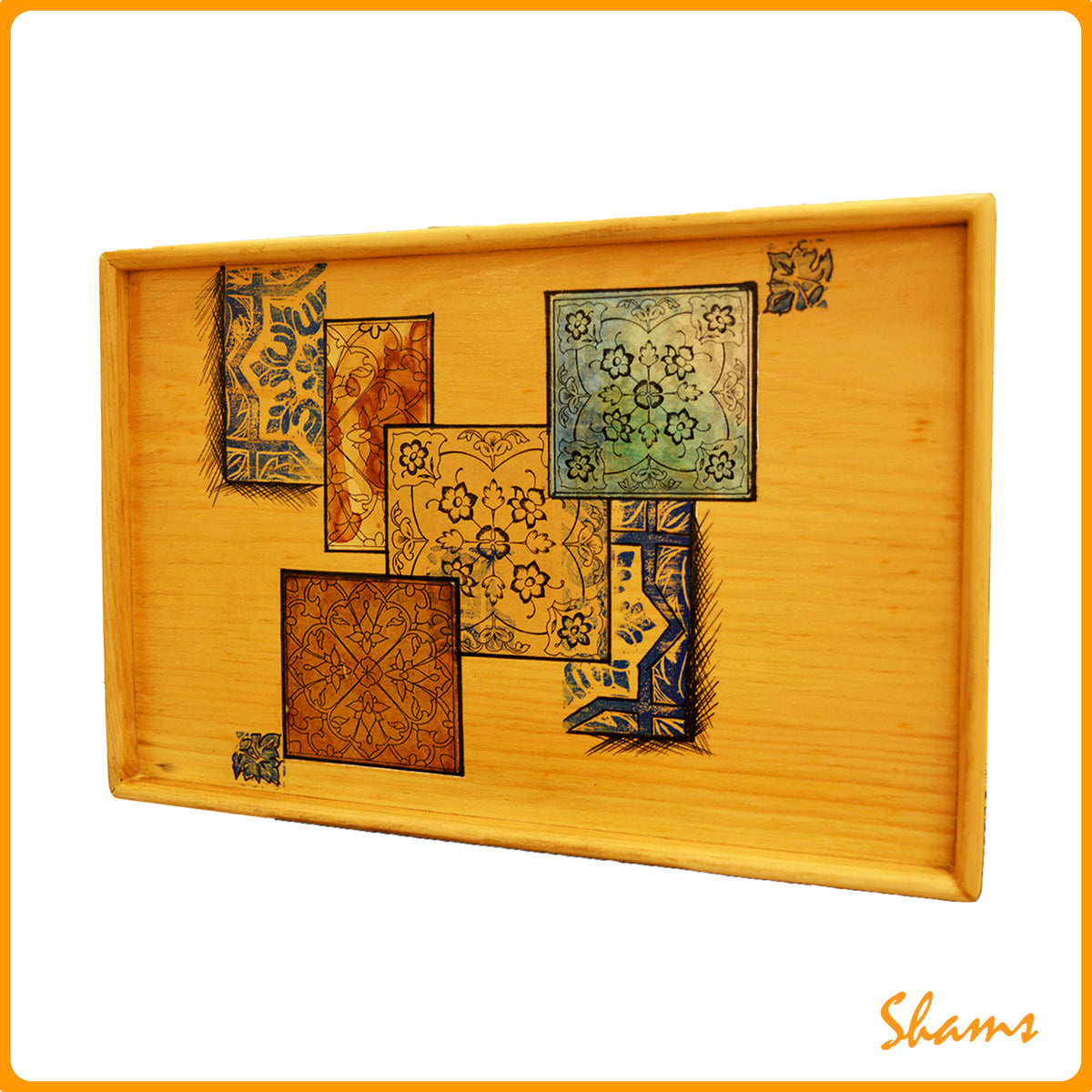 Atelier Ilona Decoupage Lino Printing Small Tray