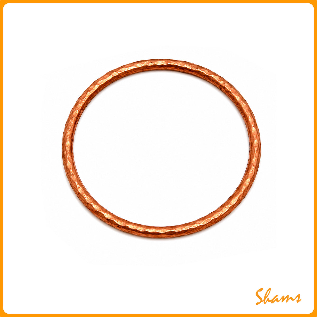 Laluna Copper Hammered Bangle