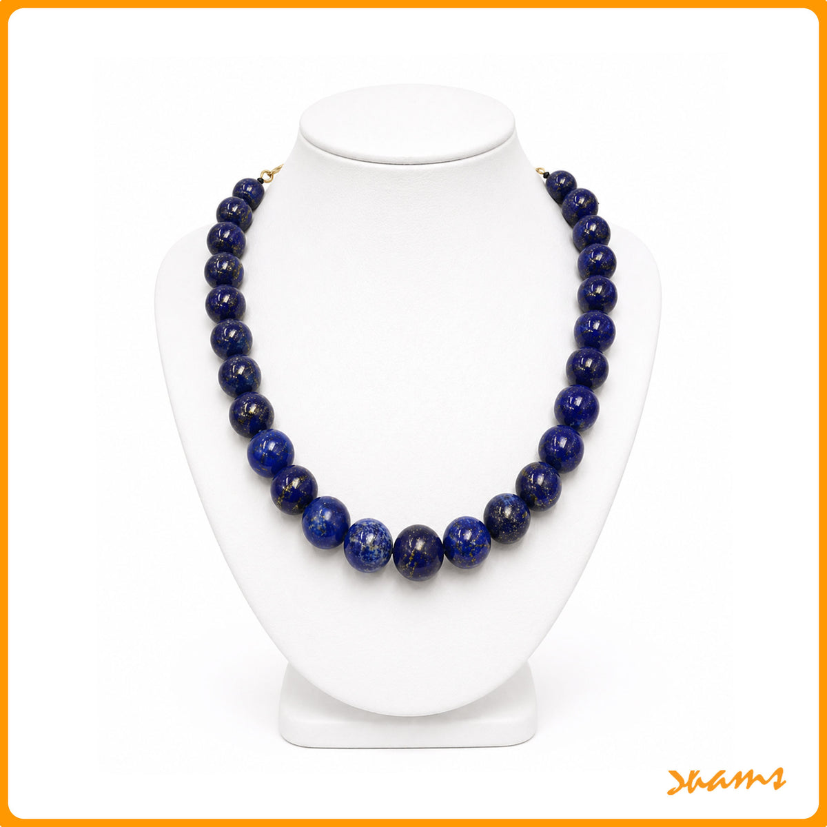Laluna Lapis Lazuli Extra Large Beads Neclace