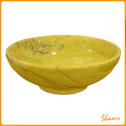 Laluna Yellow Serpentine with black dots 7 bowl