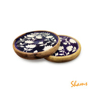 Udaari Crafts Grace Coasters Purple