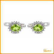 Laluna Earrings in Peridot