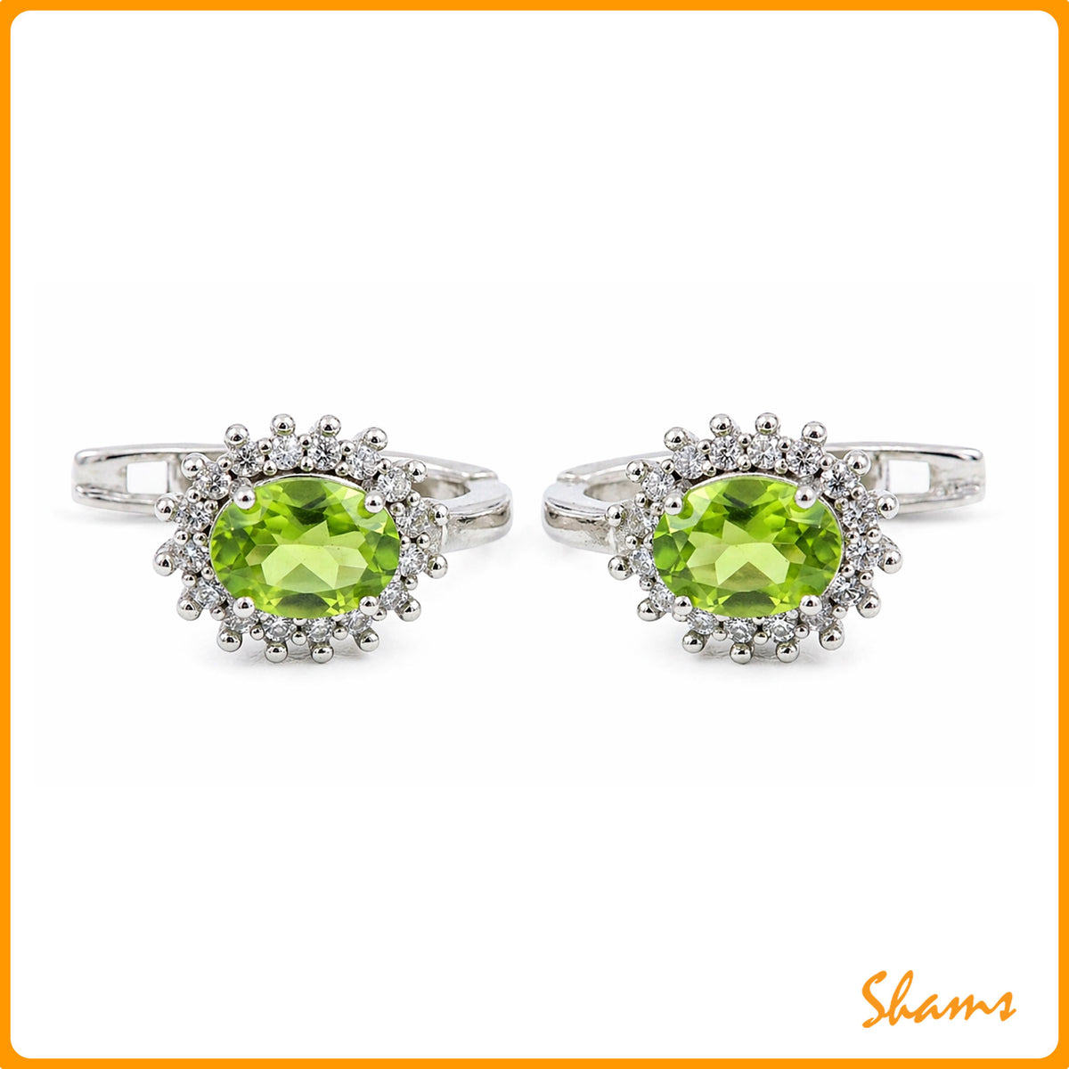 Laluna Earrings in Peridot