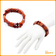 Laluna Sun Stone Bracelet Double Beads Design