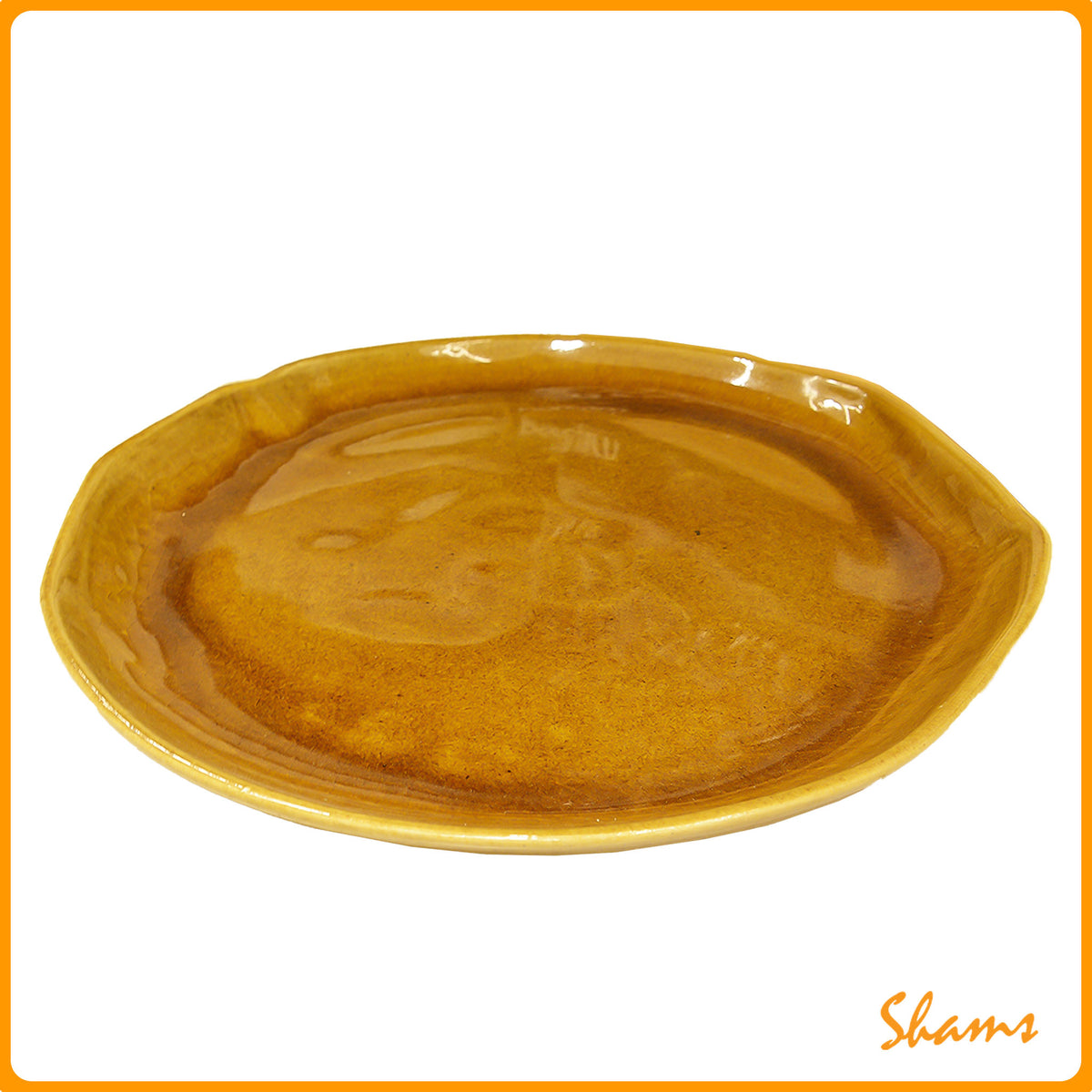 Tableware Irregular Platter Brown TBL567