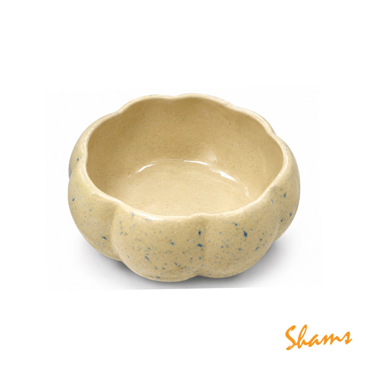 Tableware Speckled Flower Bowl Blue Small