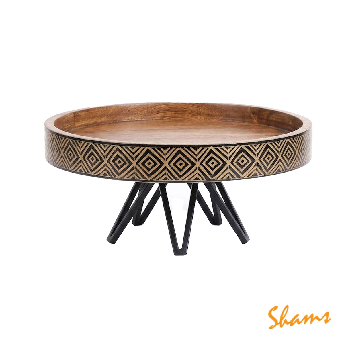 Udaari Crafts Small Muse Plate Stand - Black