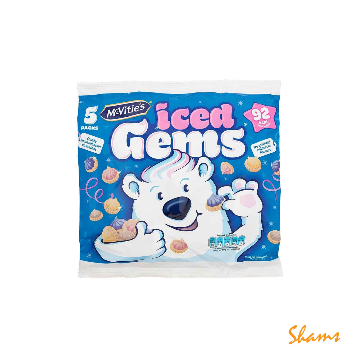 McVitie's Iced Gems Biscuits 23g