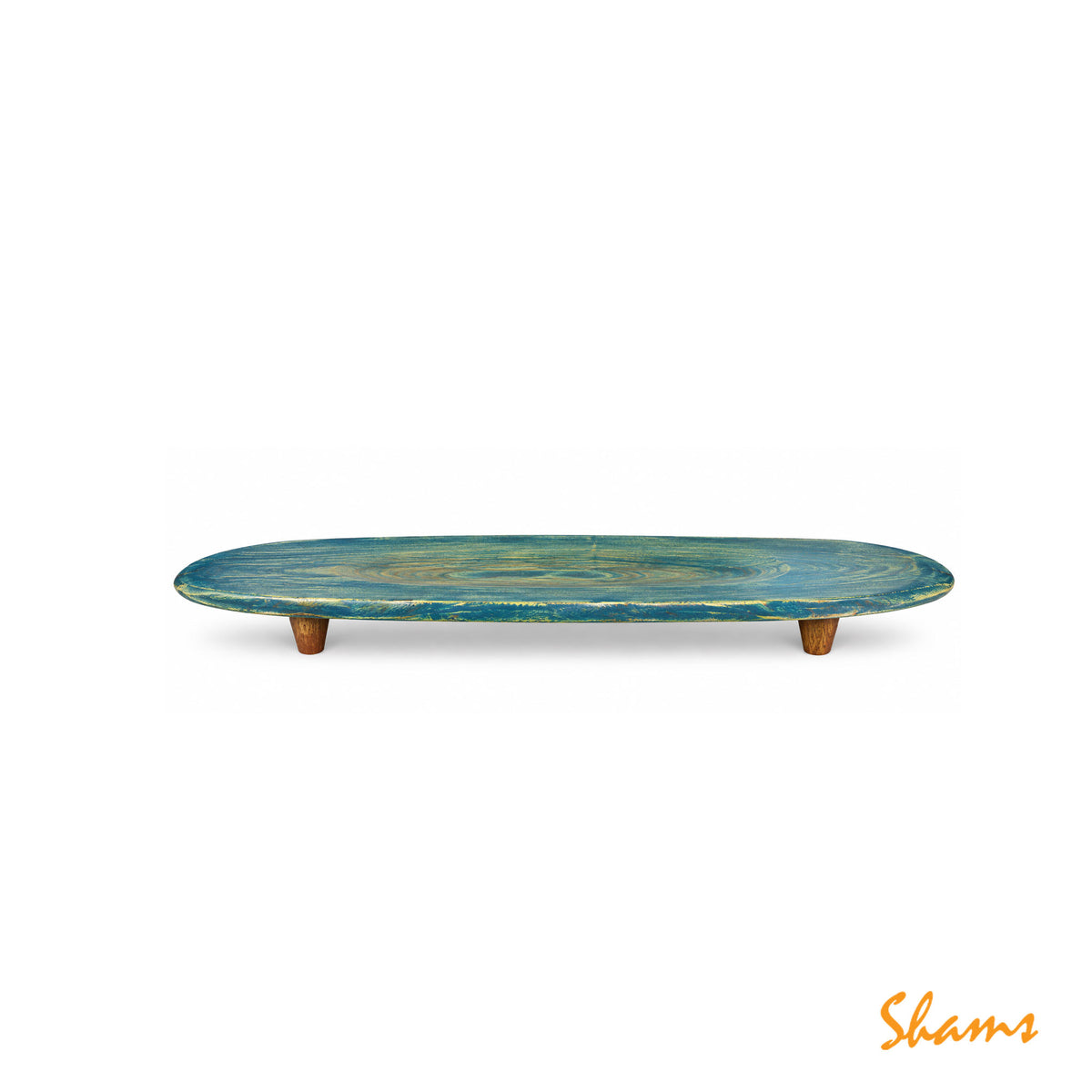 Zish Neem Wood Stained Blue