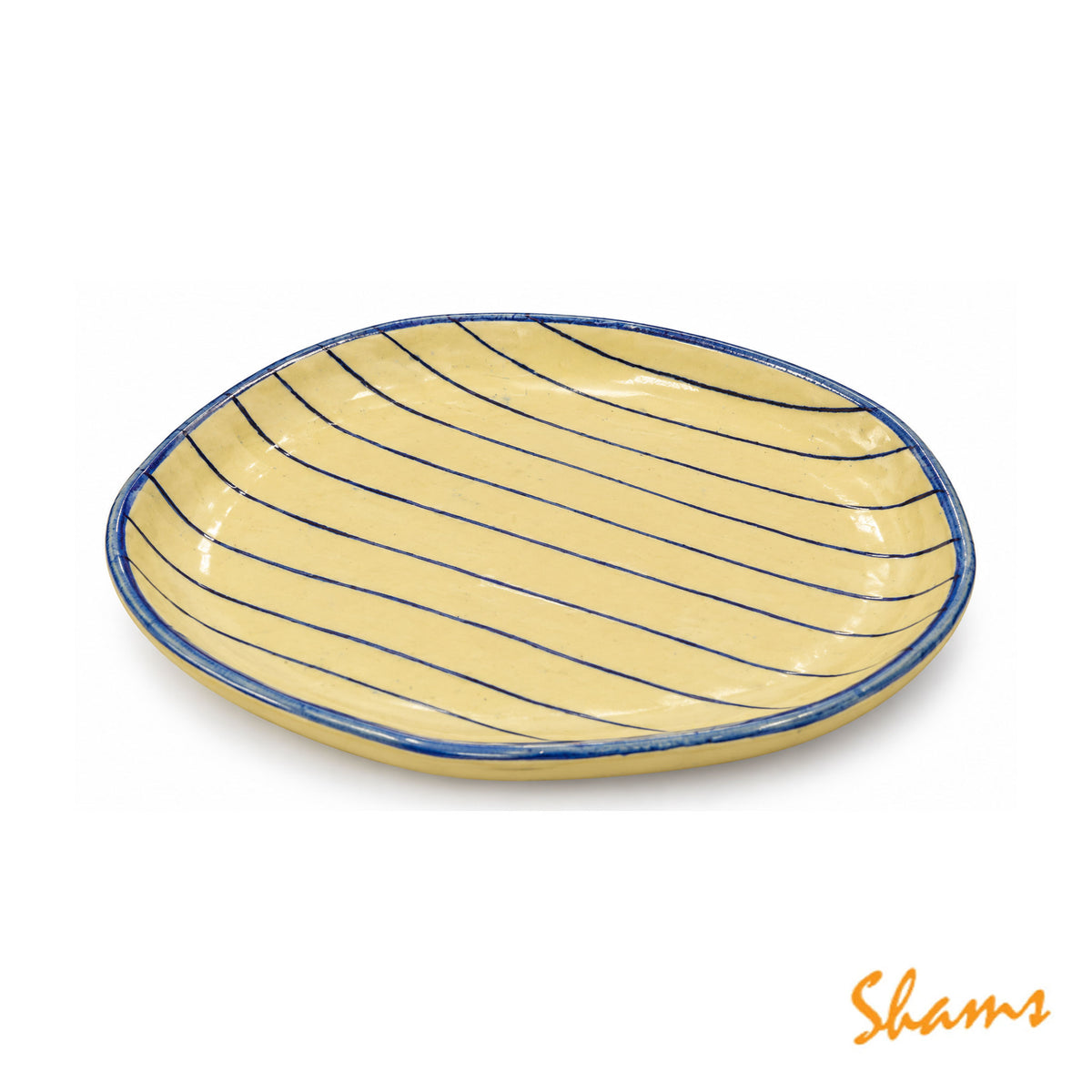 Tableware Lining Plate Blue 8"