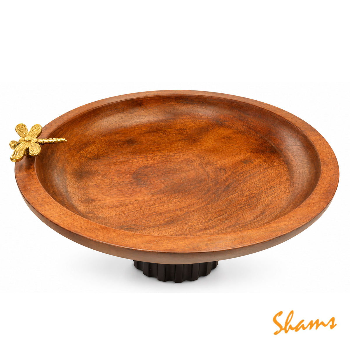 Tableware Wooden Bowl with Stand - Dragonfly Large TBL1062