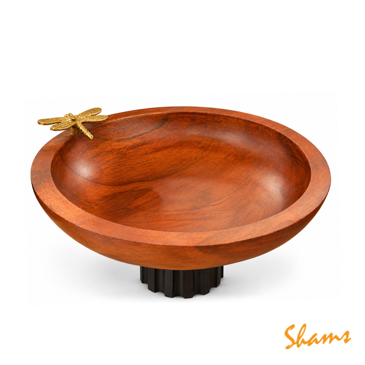 Tableware Wooden Bowl with Stand - Dragonfly Small TBL1063