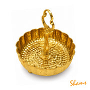 Tableware Scalloped Bowl Stand 08" Brass112