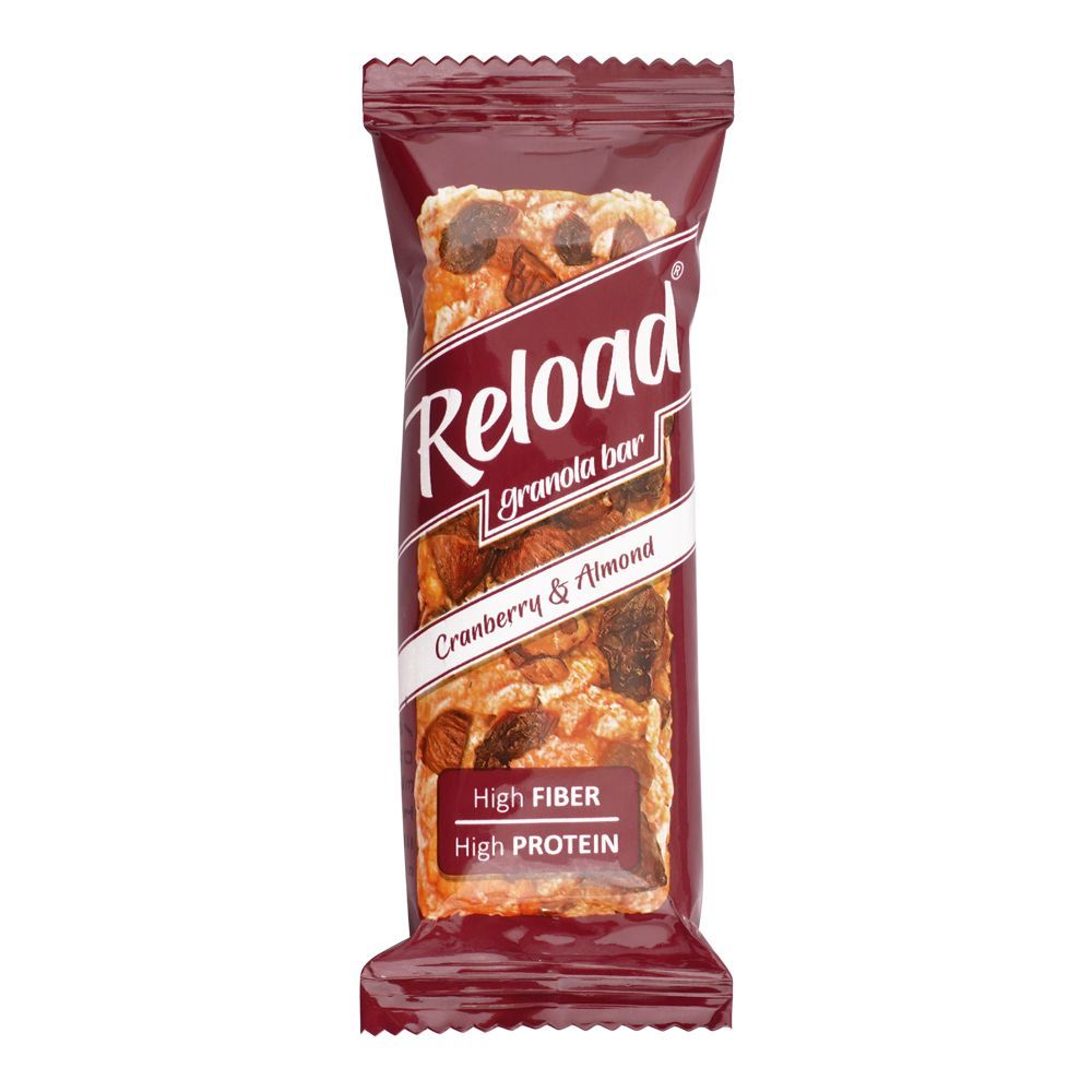 Reload Cranberry &Almond Granola Bar 40g - Shams Shopping Centre Reload  