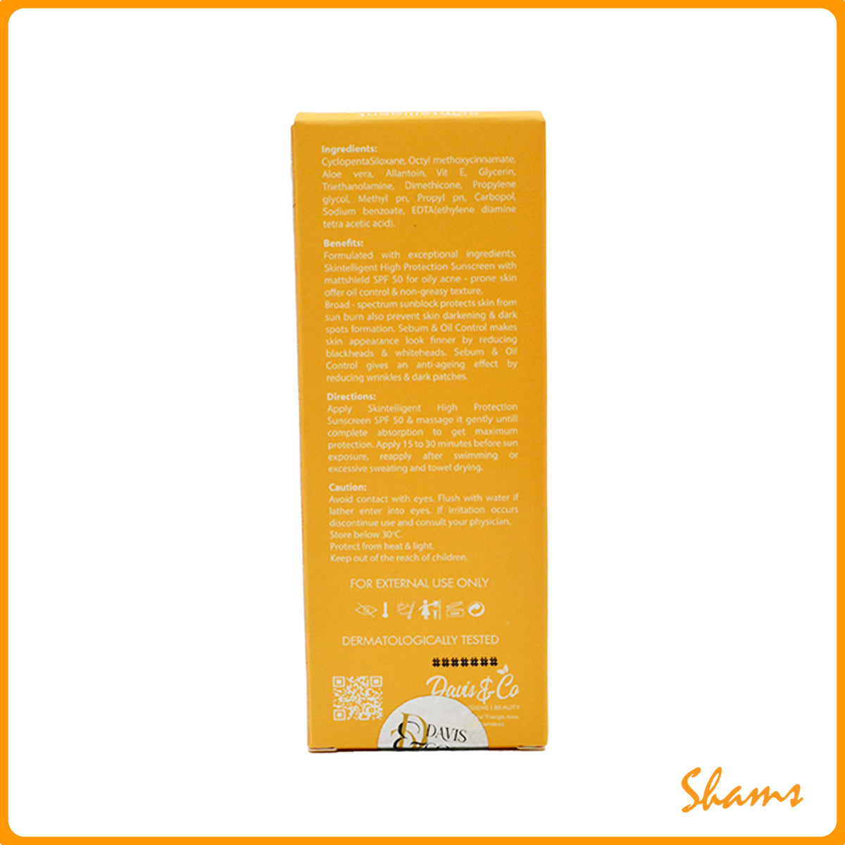 SkinTelligent High Protection SPF-50 Oil Control Sunscreen 40ml