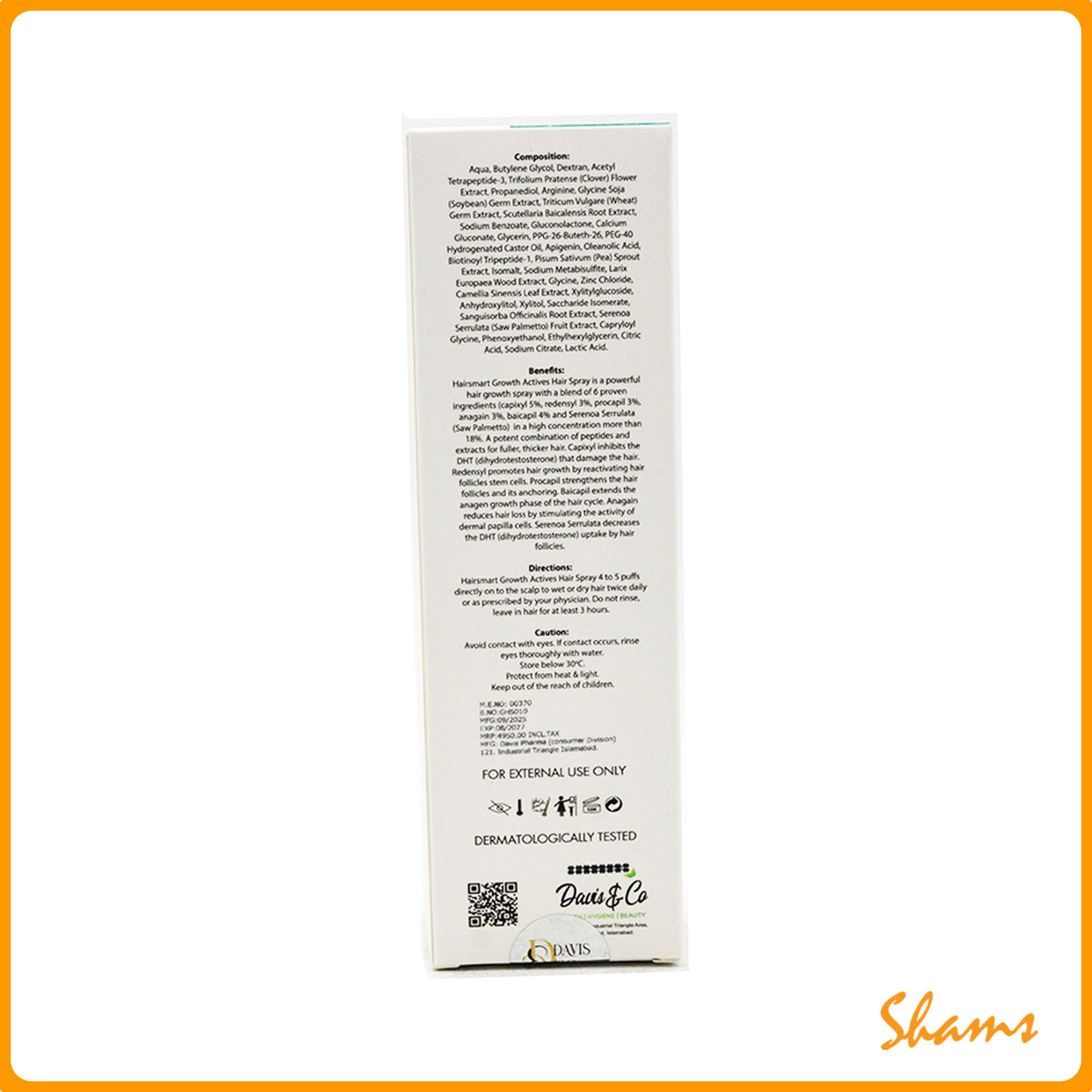 Hair Smart Growth Actives Hair Spray 100ml