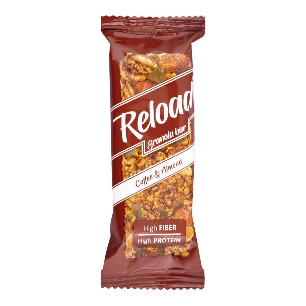Reload Coffee & Almond Granola Bar 40g - Shams Shopping Centre Reload  