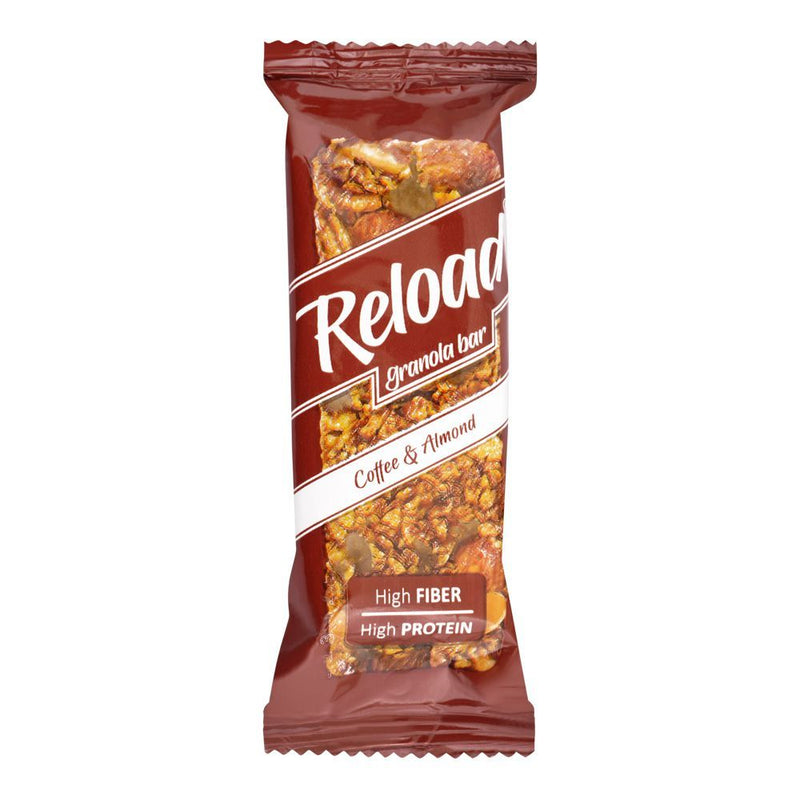 Reload Coffee & Almond Granola Bar 40g