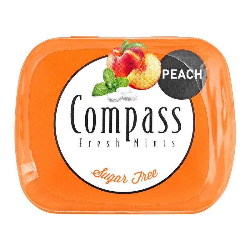 Compass Peach Mint Drops 14g