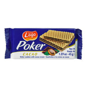 Lago Waffer Poker Cacao 45g - Shams Shopping Centre Lago  