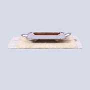 Tableware Rectangular Classic Rope Small With Handles Platter SV00020 - Shams Shopping Centre Tableware  