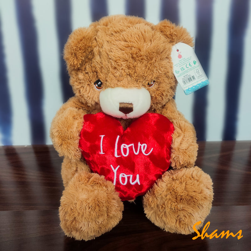 Keel Toys 30CM Honey Bramble Bear With Heart - Shams Shopping Centre Keel  