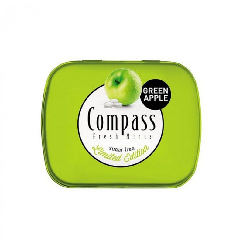 Compass Green Apple Mint Drops 14g