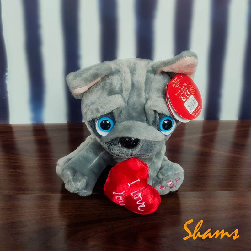 Keel Toy 20cm Frenchie With Heart