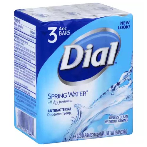 Dial Soap Pack of 3 Spring Water