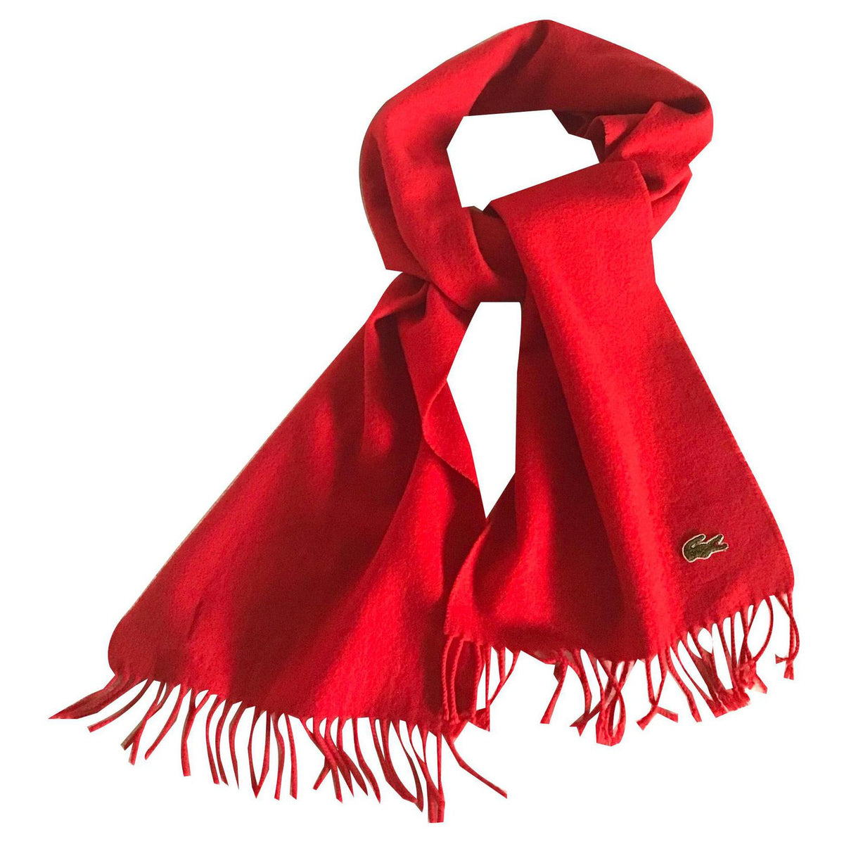 Lacoste Mens Scarf-Red - Shams Shopping Centre Lacoste  