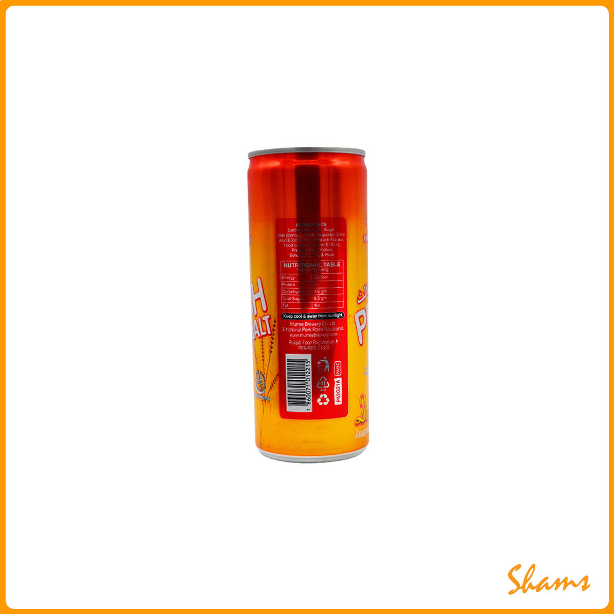 Murree Brewerys Peach Malt Tin 250ml