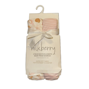 Rayon Milkberry 2p Blankets-Pink