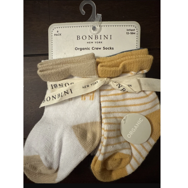 Bonbini 6p Organic Cuff Socks Set
