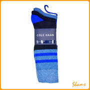 Cole Haan 3p Dress Crew Socks-Navy