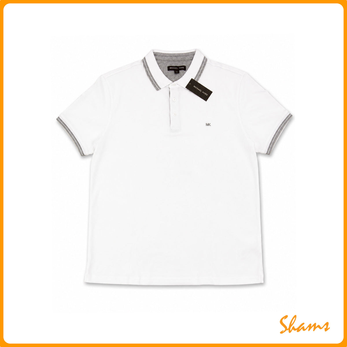 Michael Kors White Plain Polo Shirt