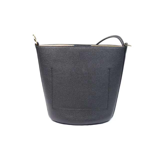 Tory Burch BLAKE Black Leather Bucket Bag