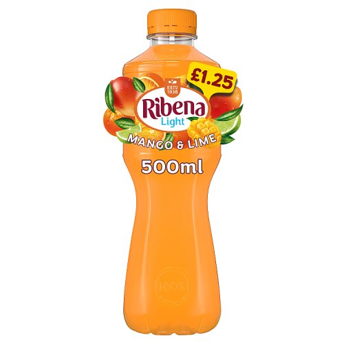 Ribena Light Mango & Lime Bottle 500ml - Shams Shopping Centre Ribena  