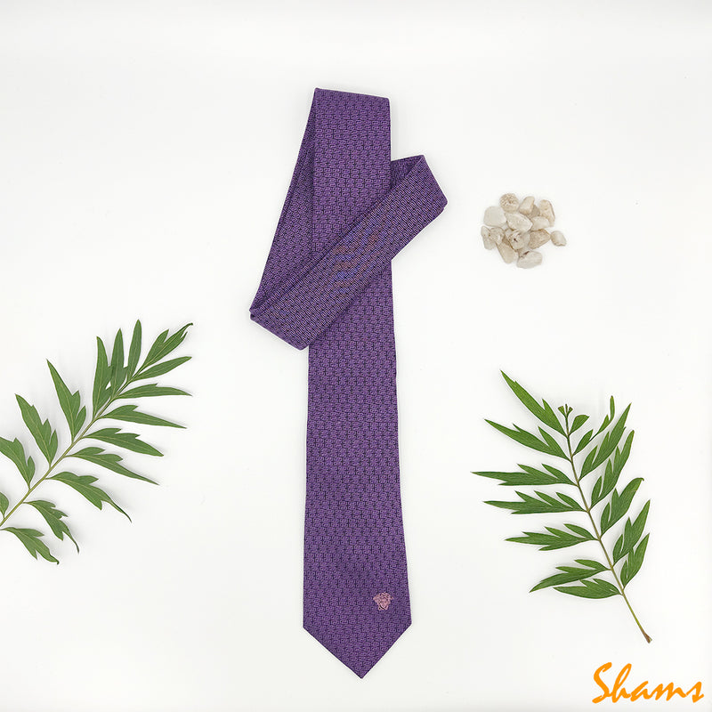 Versace Men Tie Purple (Y)