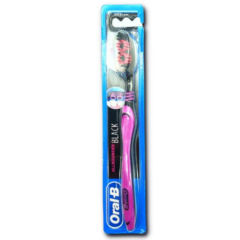 Oral-B Bll Rounder Black Toothbursh - Shams Shopping Centre Oral-B  