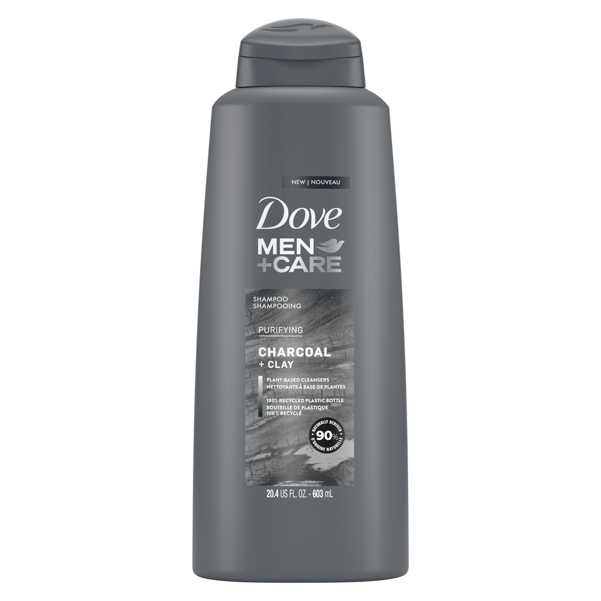 Dove Men+ Care 2 in 1 Charcoal Clay Shampoo 603ml - Shams Shopping Centre Dove  
