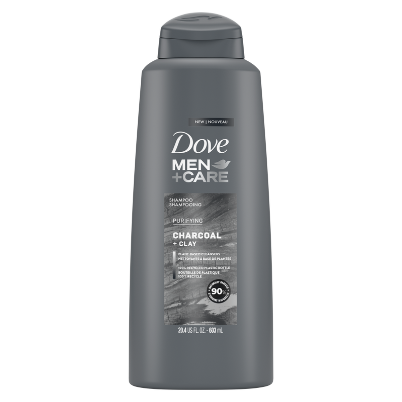 Dove Men+ Care 2 in 1 Charcoal Clay Shampoo 603ml