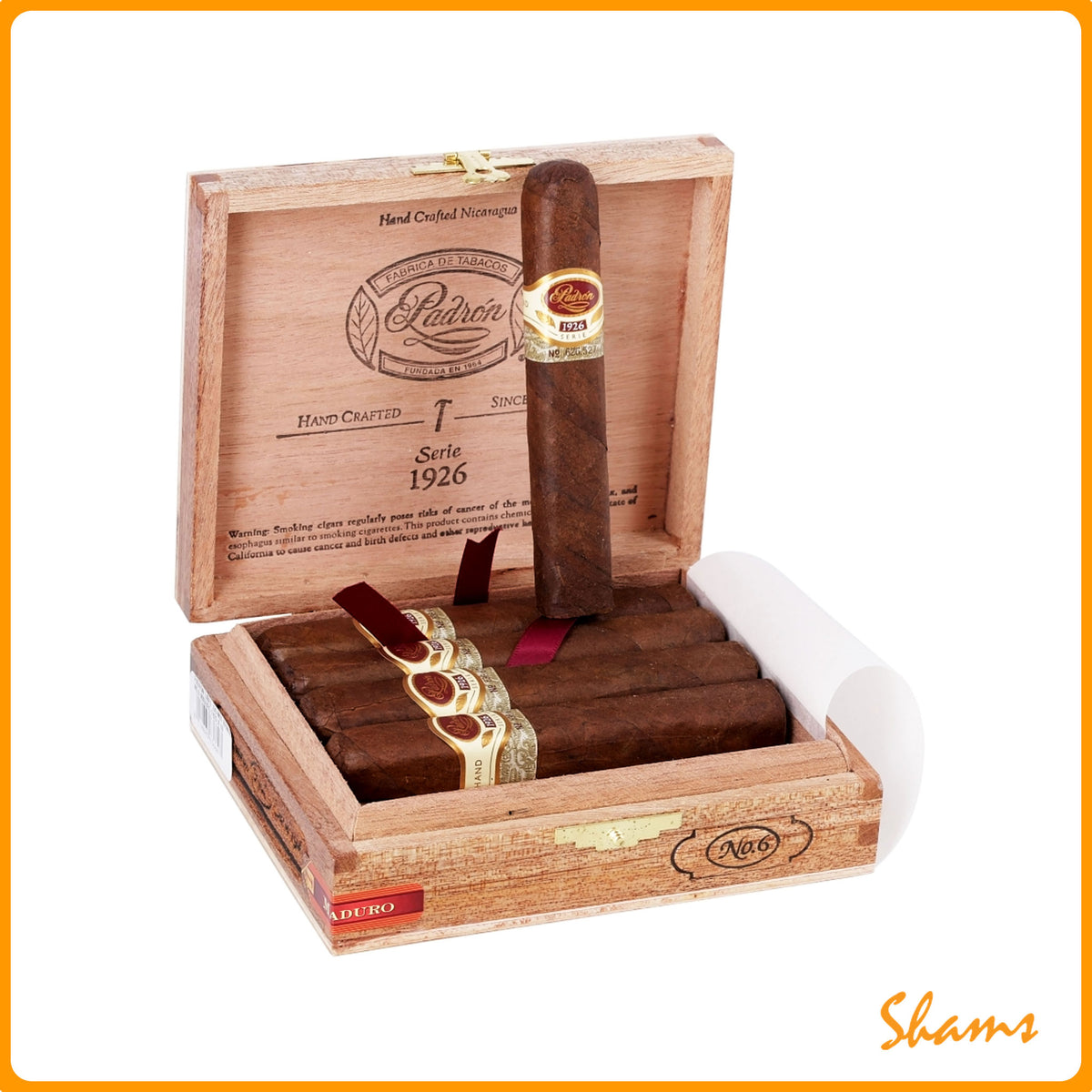 Padron 1926 Serie No 6 Mauduro Cigar-(Single Cigar)