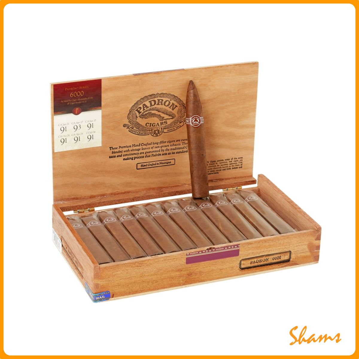 Padron 6000 Natural Cigar (Single Cigar)