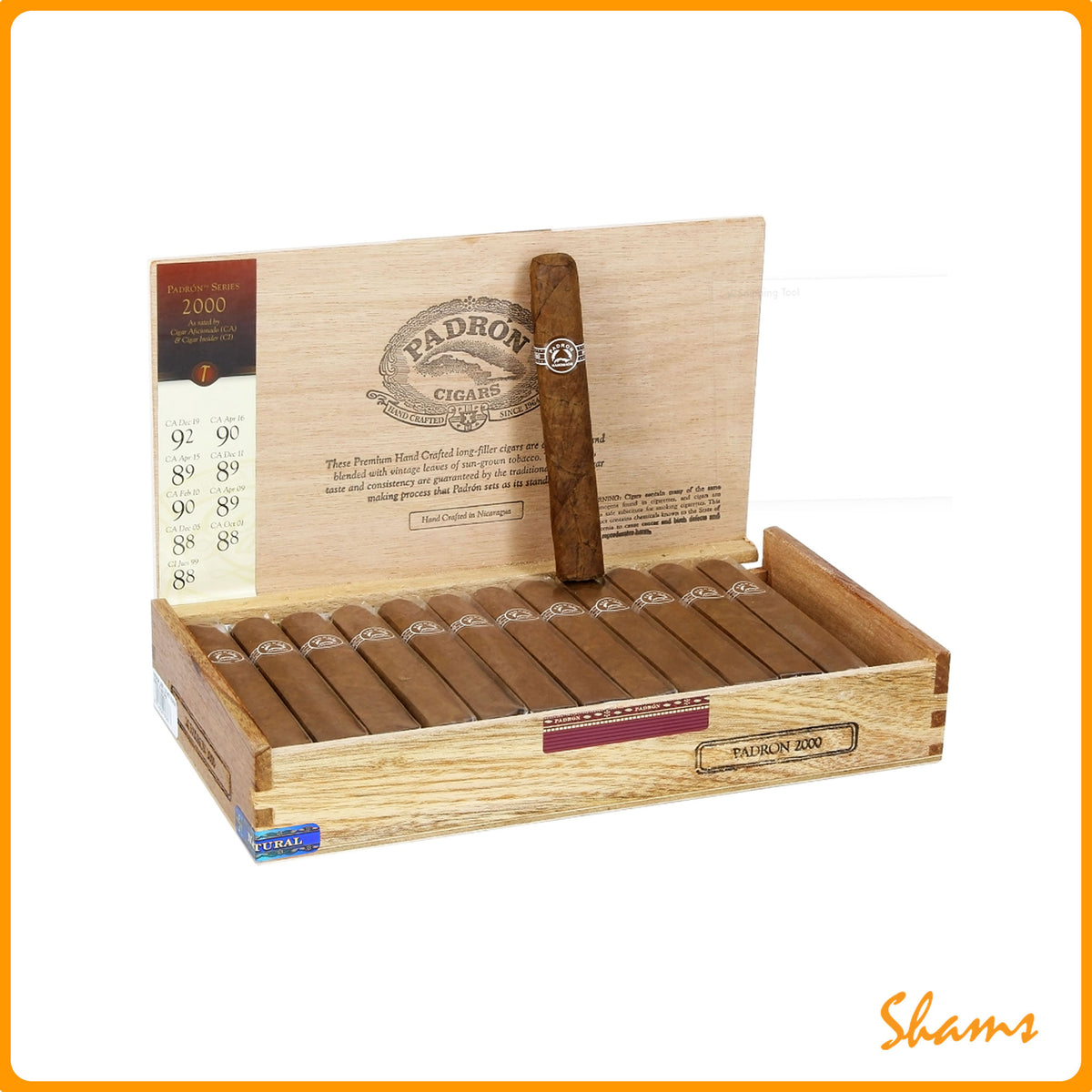 Padron 2000 Natural Cigar (Single Cigar)